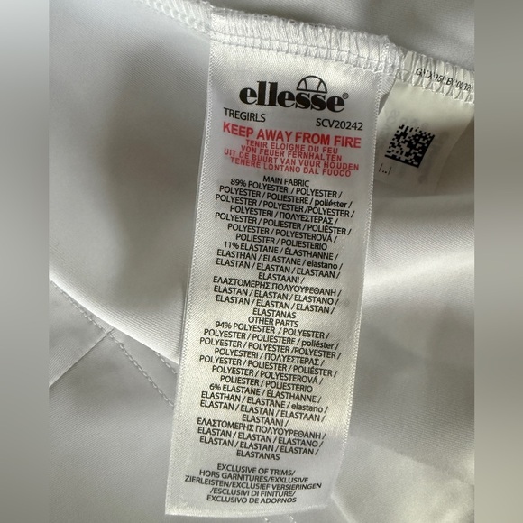 NWT Ellesse Women's Tregirls Dress for pickleball/tennis, white, MSRP $70-100, M - Picture 10 of 13